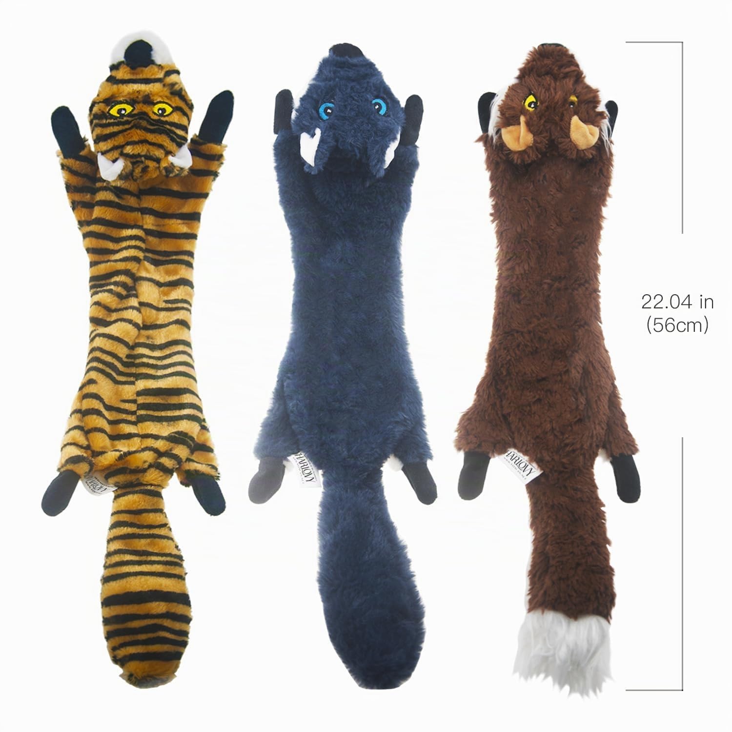 SHARLOVY 5 giocattoli per cani taglia grande media con squeak fruscio peluche senza imbottitura masticare