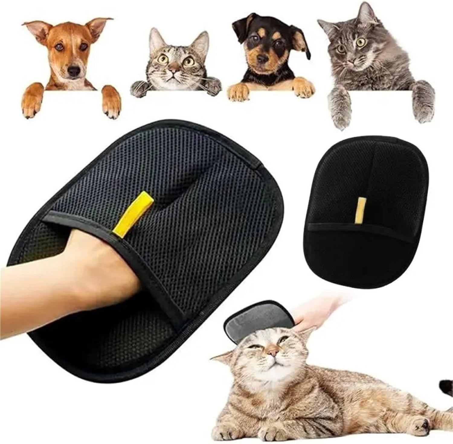 Pet Hair Removal Glove 12PCS Pet Hair Remover Gloves - for Cat/Dog Hair, Home Cleaning Tool