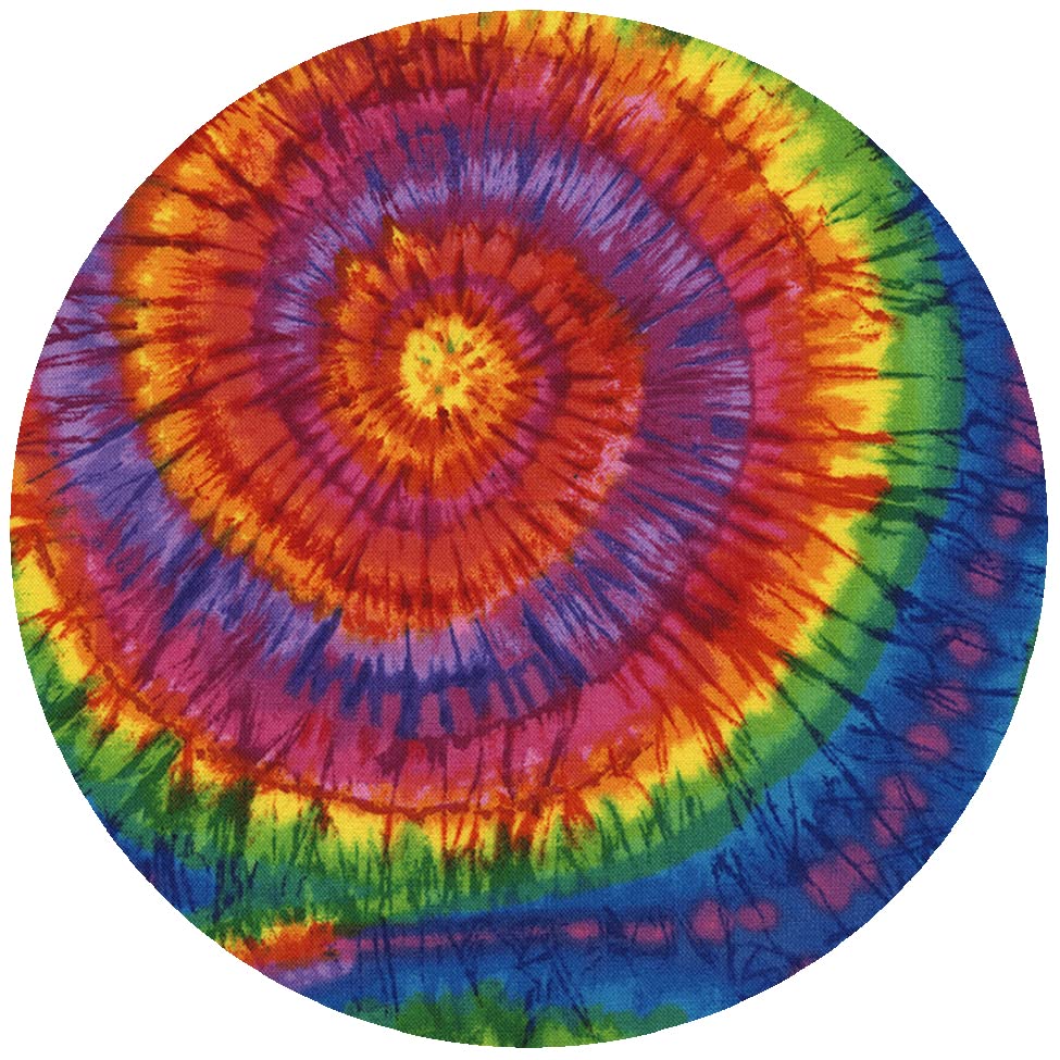 ANDRÉAS Silicone Non-Slip 6.25" Jar Opener, Easy Lid Opener, Made with Silicone and Fabric, Dishwasher Safe, Garlic Peeler, Tie Dye, 6.25 inch