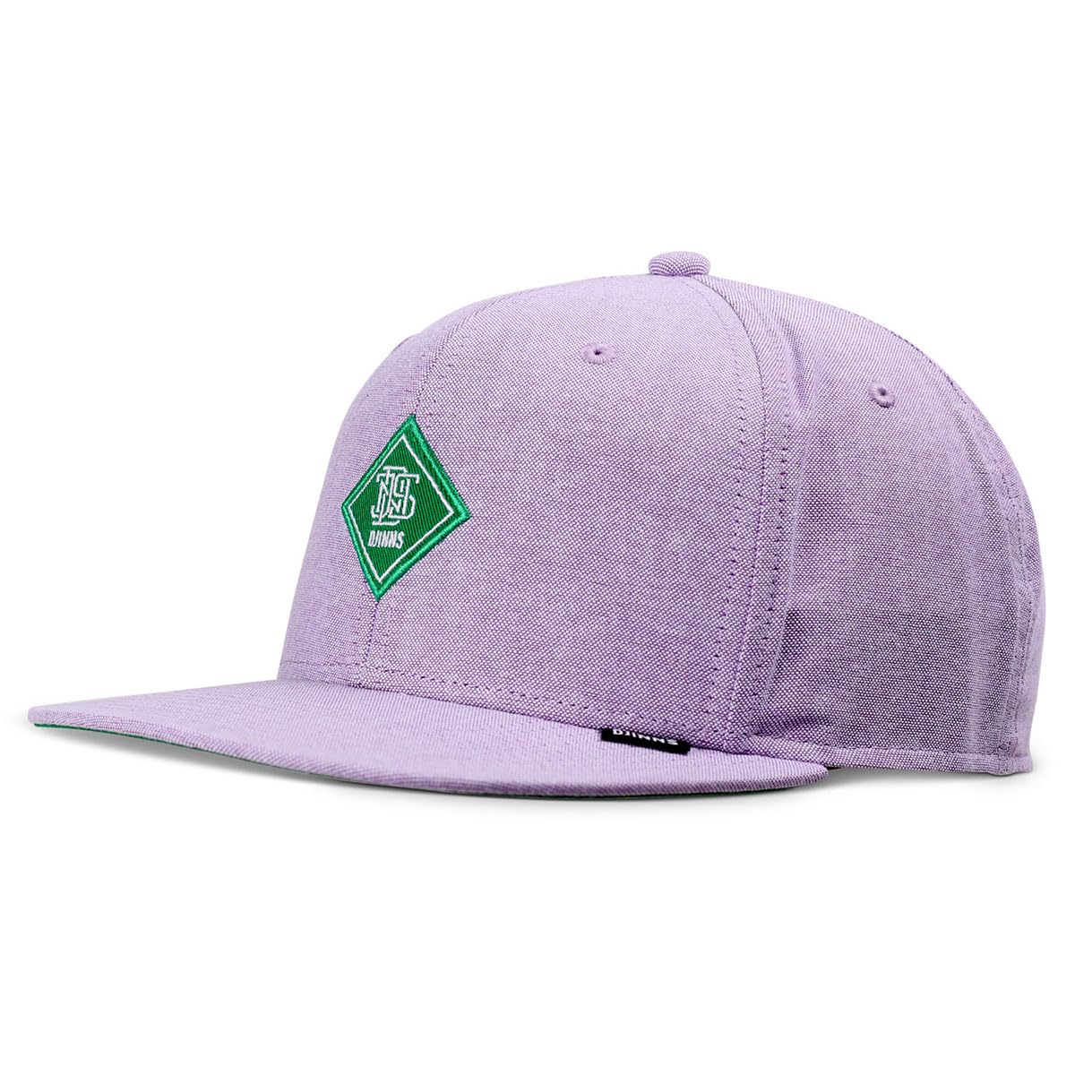 Casquette 6P OxfordContra Djinns violet clair et vert style urbain rétro