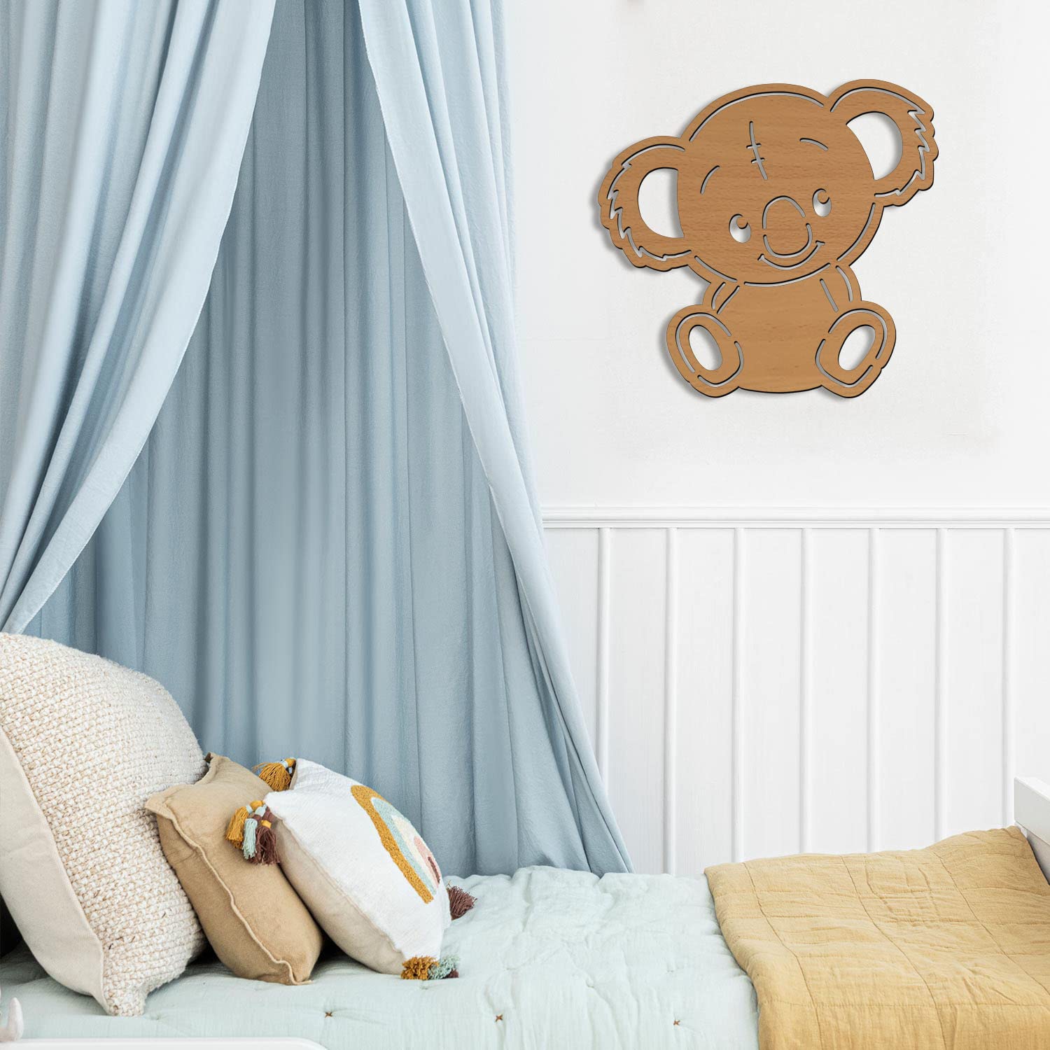 FISSEN 3D Koala LED Lampe D'illusion Optique Veilleuse Lumière De Nuit Avec Câble USB Et 16 Couleurs Décoration Enfant Chambre Chevet Table De Bébé Enfant Cadeau Fête Anniversaire