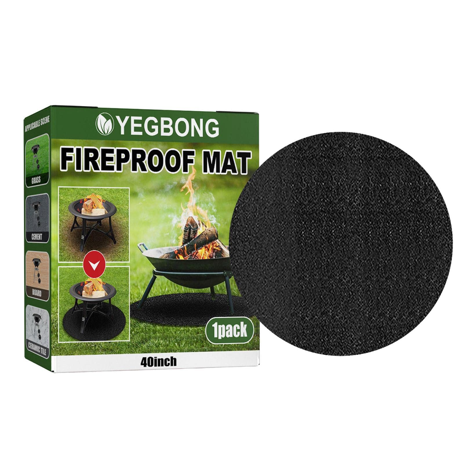 Buy ar Round Fire Pit Mat Heat Resistant Outdoor BBQ Mat or