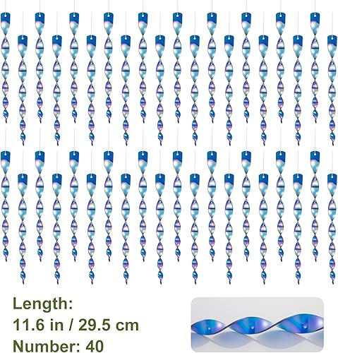 Miniatura 23 de OFFO Cañas espantadoras de pájaros, 11.5 pulgadas (15 piezas) dispositivo reflectante para pájaros al aire libre para mantener a palomas y pájaros