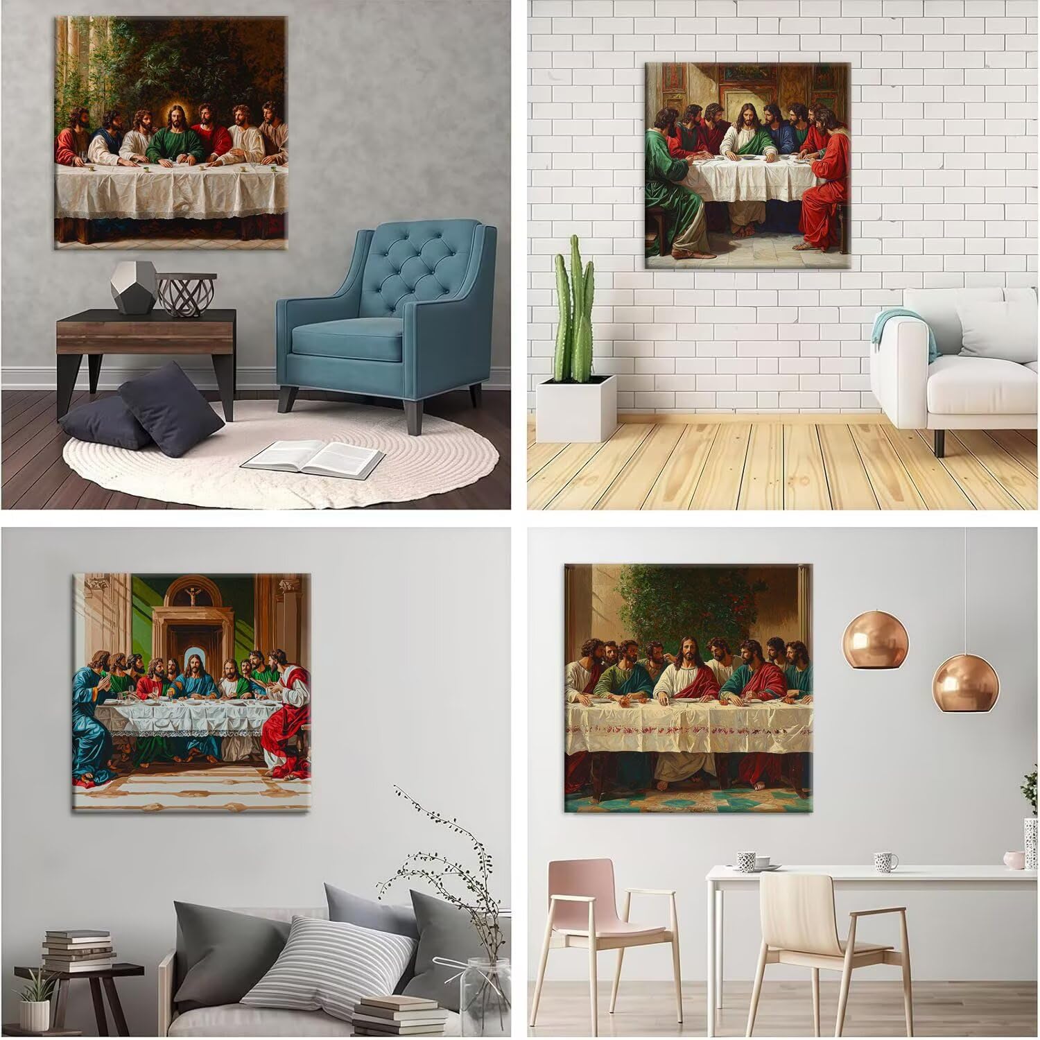 QIANLUOO La última cena 5D Kits de Pintura de Diamantes 70x70cm G-968