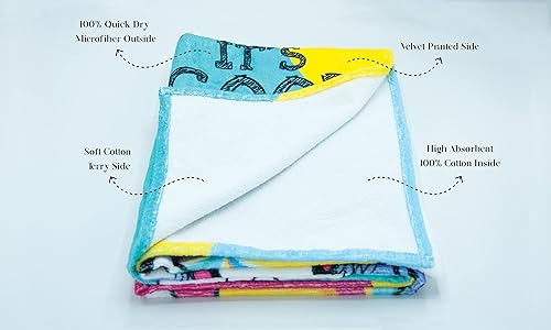 Miniatura 6 de Toalla de playa estampada - Pilas de algodón suave y absorbente y microfibra de secado rápido - 33x61 pulgadas - Moda de playa - Producto perfecto