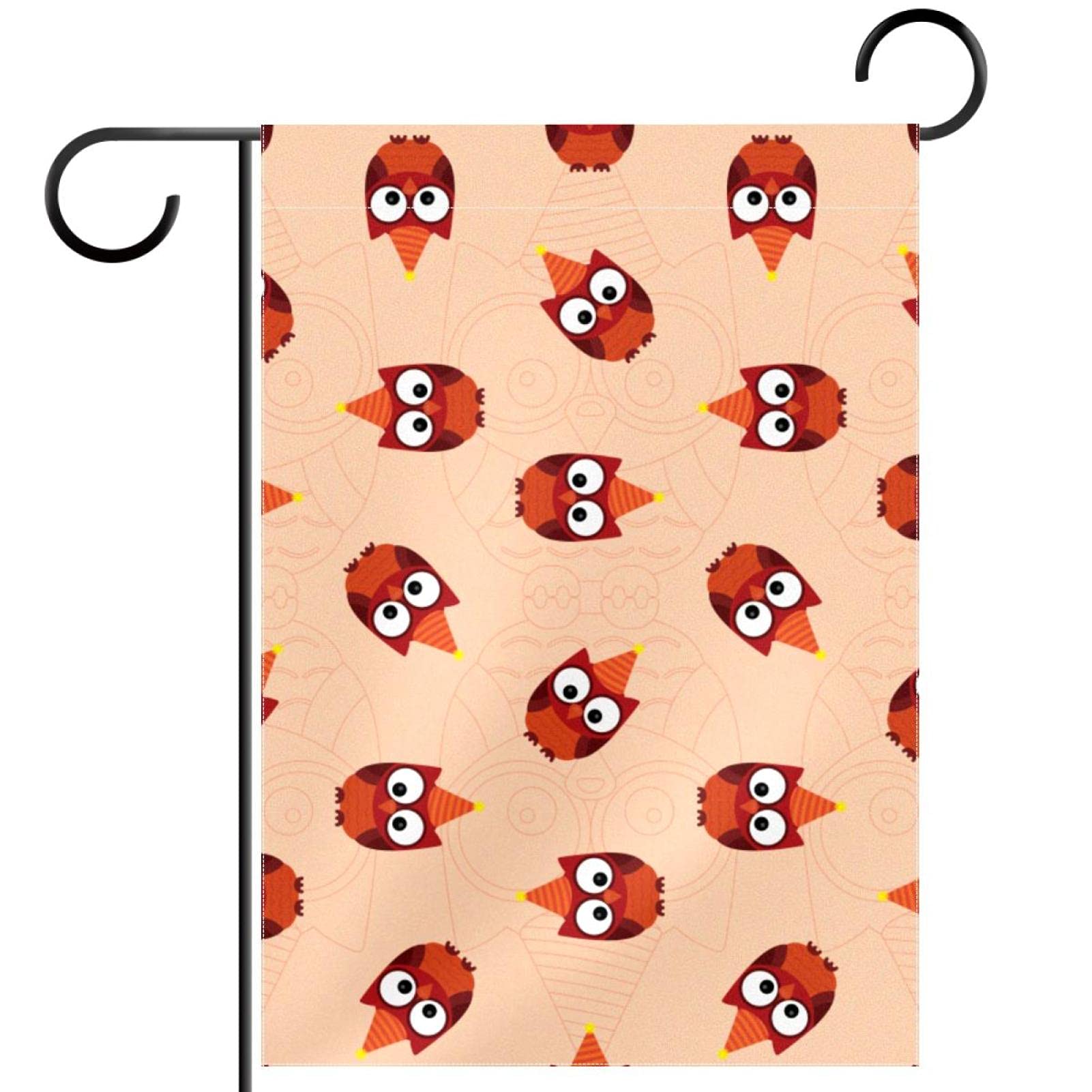 Drapeau de jardin hibou double face en polyester pongé résistant - 7