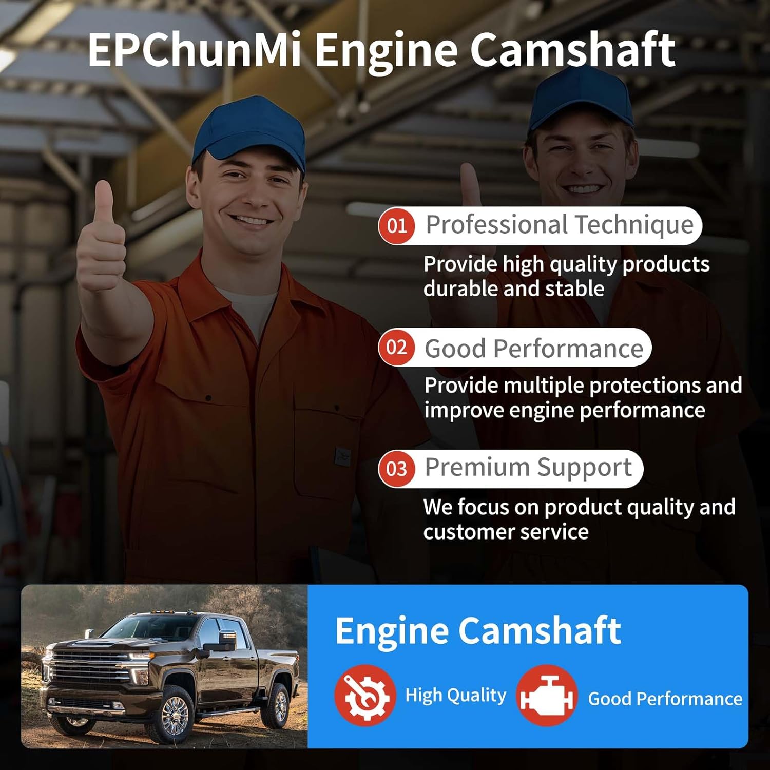 E-1840-P .585"/.585" Hydraulic Roller Camshaft Stage 2 Camshaft for 97-07 GM Chevrolet LS LS2 LS3 LQ4 LQ9 L92 L99 5.3L 5.7L 6.0L 6.2L Engines