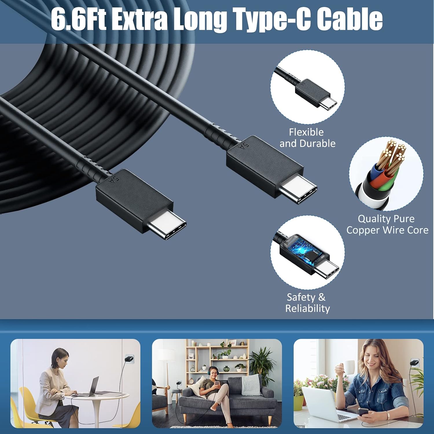 Samsung 45W USB-C Super Fast Charging Cord Cable Type C Wall Charger Android Phone Charger Block for Samsung Galaxy S23 Ultra/S23/S23+/S22/S22 Ultra/S22+/Note 10/20/S20/S21, Galaxy Tab S7+/S8+,2Pack
