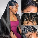 Subella HD Lace Front Wigs Human Hair Pre Plucked Straight 220% Density 13x5 HD Lace Frontal Wig With Baby Hair 12A Transparent Human Lace Wigs For Black Women (30inch)