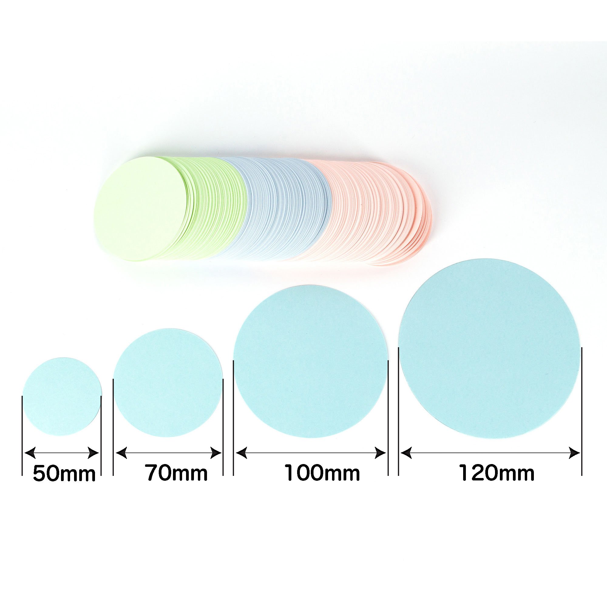 Amazon | 丸い紙 直径 12cm 最厚口 白 100枚入 (北越紀州 色上質紙 