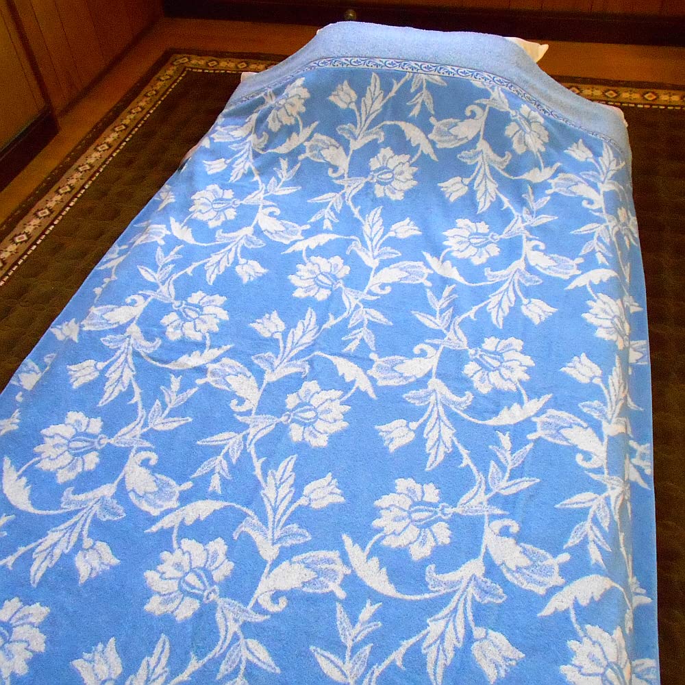 Amazon.co.jp: 西川 タオルケット シングルサイズ 花柄 140×190cm 綿