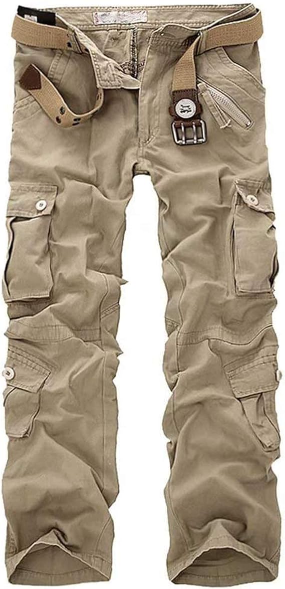 Amazon Co Jp Eleitchtee カーゴパンツ メンズ ミリタリーパンツ 軍パン 作業着 アウトドア ワーク 33 オークル ファッション
