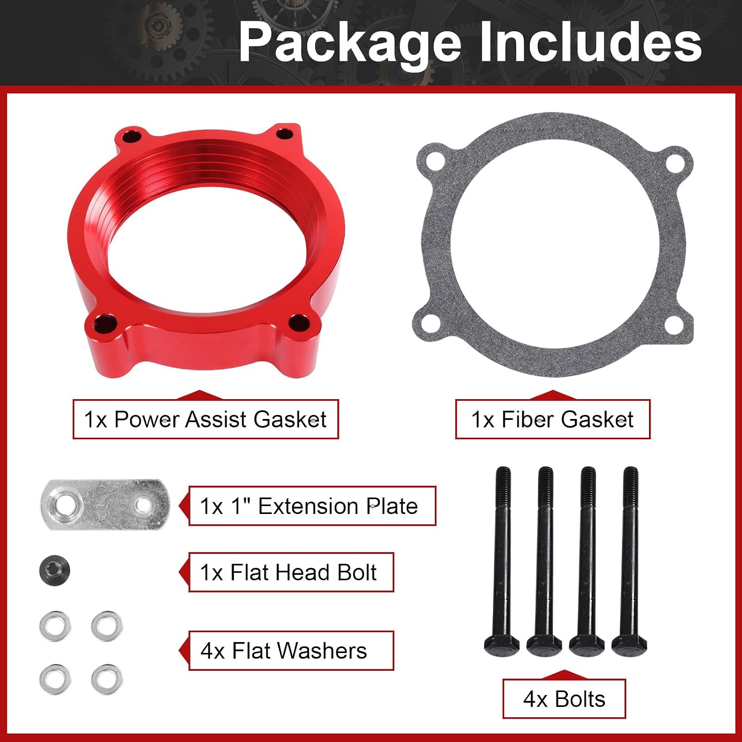 200-617 Throttle Body Spacer Replacement for Chevrolet Silverado Suburban 1500 Tahoe Avalanche/GMC Sierra 1500 Yukon/Cadillac Escalade ESV EXT 4.8L 5.3L 6.0L 6.2L 2007-2014