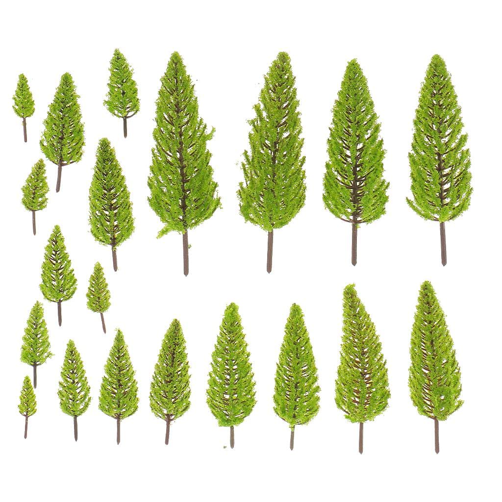 MagiDeal 70 Pz Moo Alberi Layout Ferrovia Diorama Paesaggio Giardino Scenario Albero, Confezione a