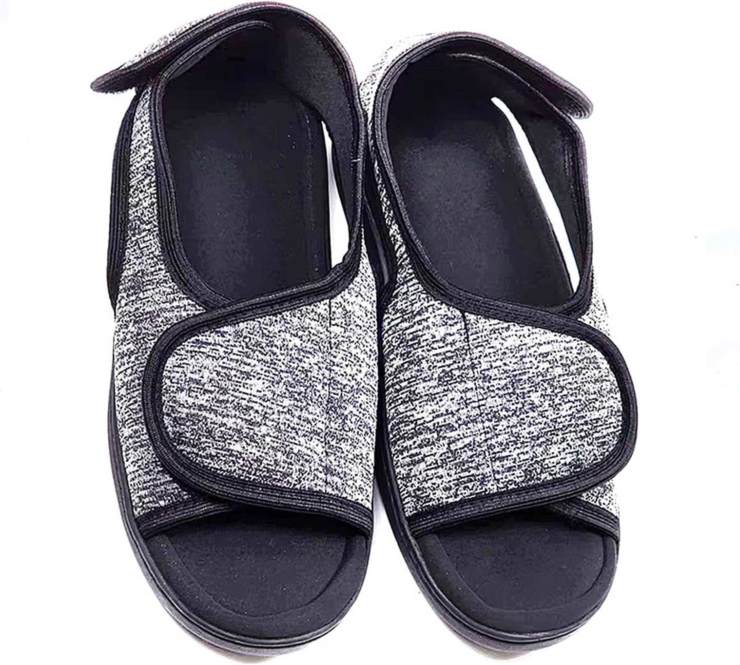 Men Women Diabetic Shoes,Extra Wide Width Open Toe Sandals,Adjustable Magic Stickers for Fat Feet,Wide Feet,Foot Diseases,Arthritis,Swollen Feet,Eversion of The Feet,and Foot Deformation