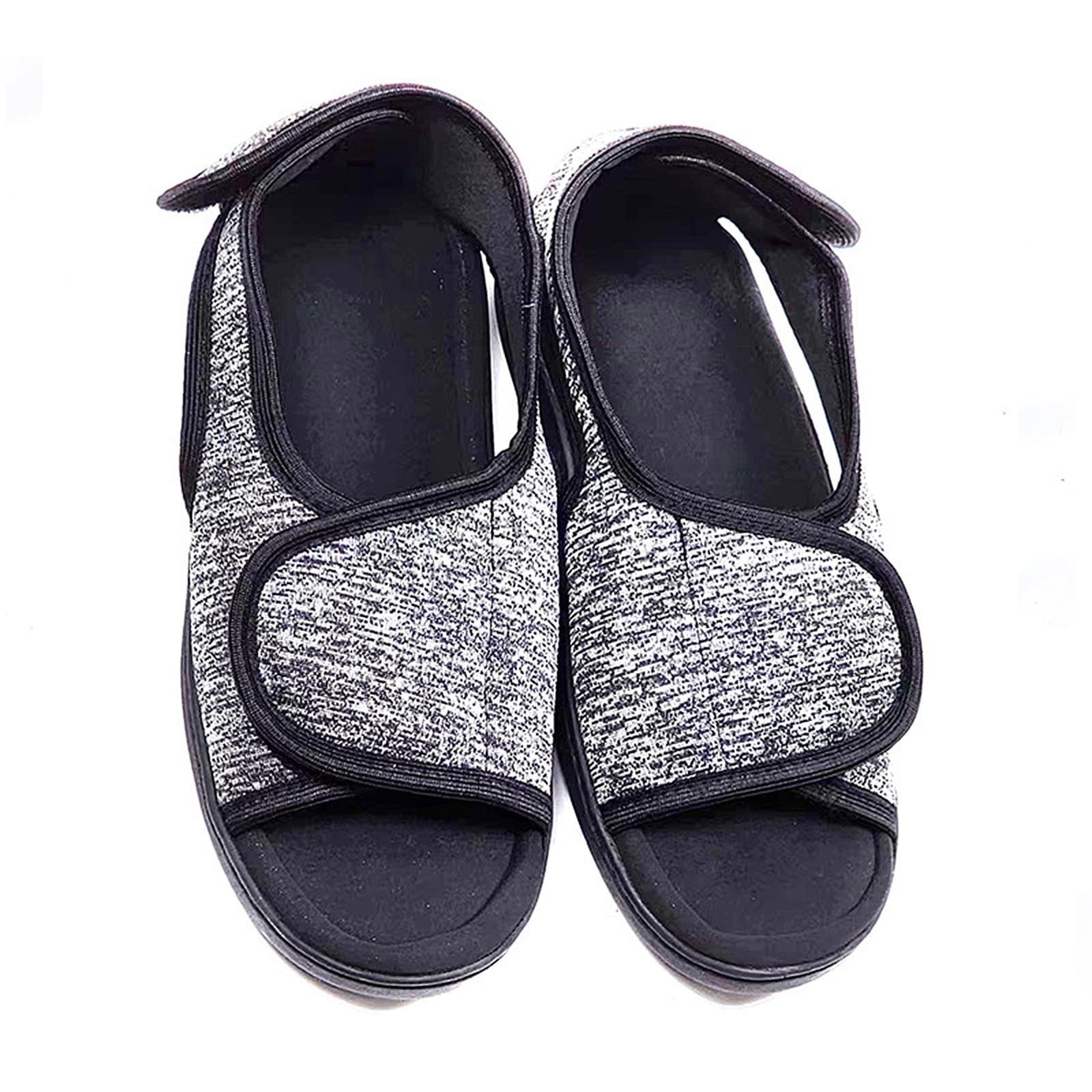Men Women Diabetic Shoes,Extra Wide Width Open Toe Sandals,Adjustable Magic Stickers for Fat Feet,Wide Feet,Foot Diseases,Arthritis,Swollen Feet,Eversion of The Feet,and Foot Deformation