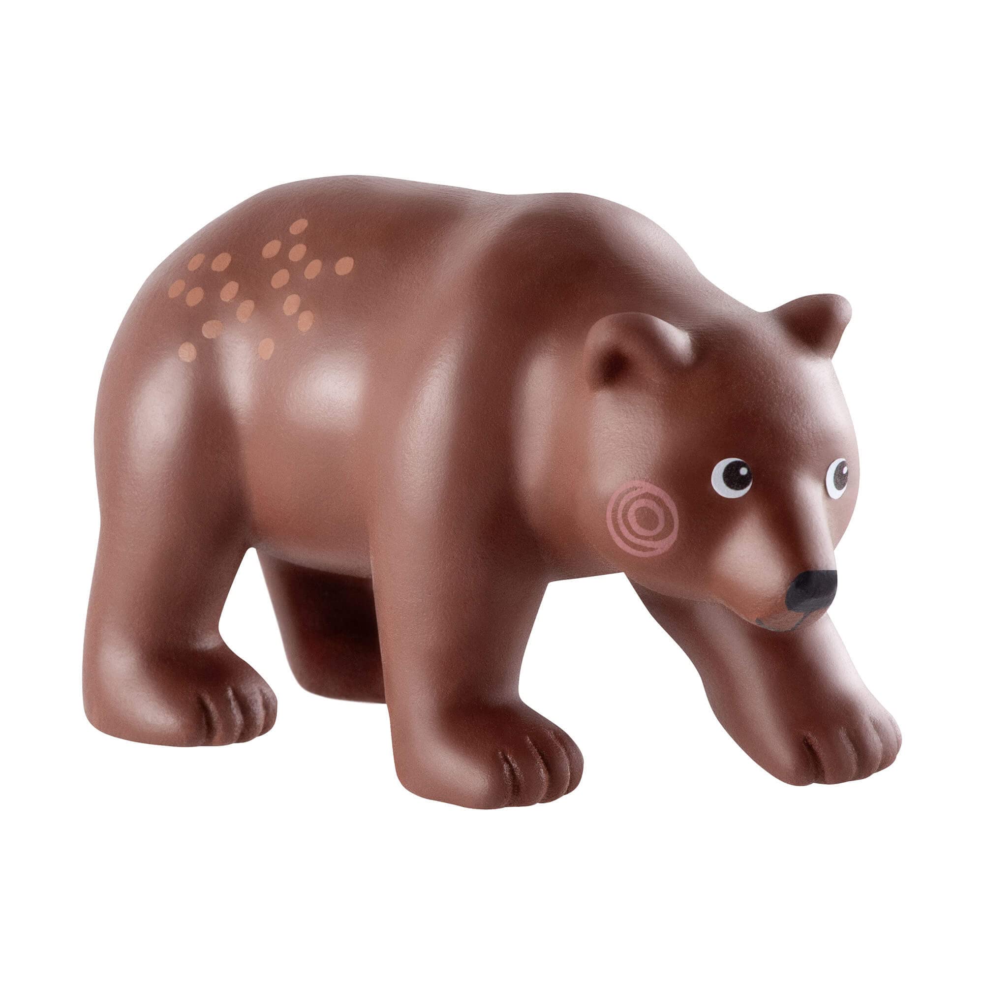 HABA Little Friends – Figurine Ours Brun 7cm, Pour Jeux Créatifs Dès 3 Ans