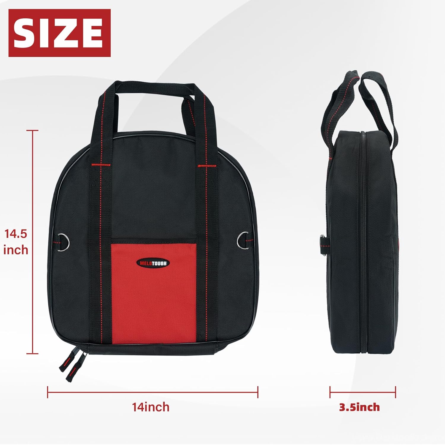 MELOTOUGH Grey Jumper Cable Bag+Black Jumper Cable Bag