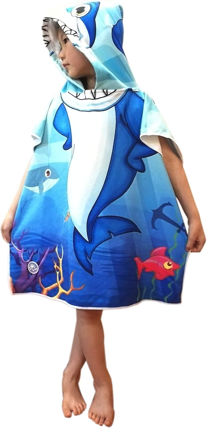 Elite Trend Soft Baby Bath Towel Beach Towel Bathrobe for Kids 1-7 Years