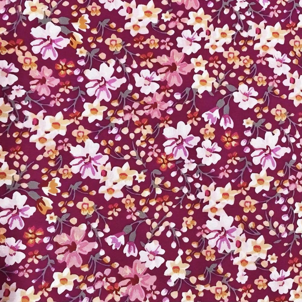 Tissu coton floral champêtre pour coudre vos jupes d'été