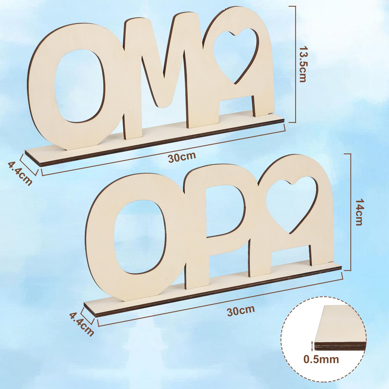 DIY Oma & Opa Fotorahmen Aus Holz – Bastelset Mit Farben & Strass, Personalisierbares Großeltern-Geschenk