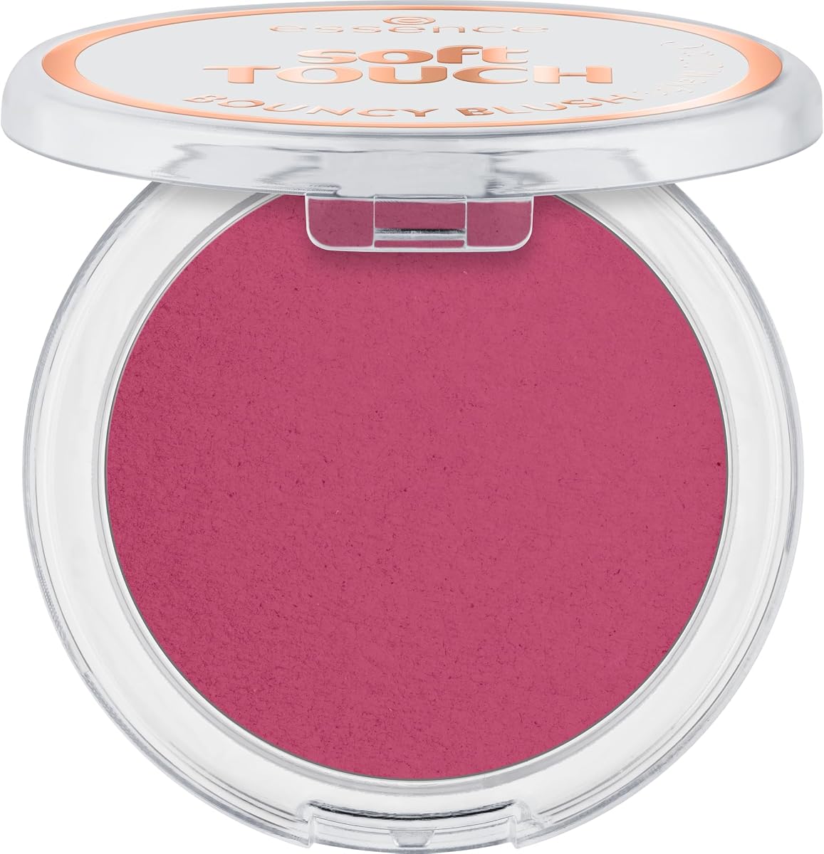 essence Soft Touch Bouncy Blush, Cream to Powder (20| Electric Peony) | Lightweight, Buildable Natural Finish, Cheek Makeup, Long-Lasting All-Day Color; Vegan & Cruelty-Free, Paraben-Free