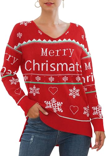 Jouica Womens Winter Longt Sleeve Sweater Oversized Knitted Pullover Sweater
