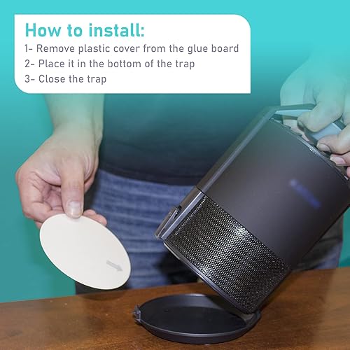 Miniatura 6 de Recambio de tableros de pegamento compatibles con trampa de insectos KATCHY y FENUM para interiores, paquete de 12 tableros de pegamento de alta