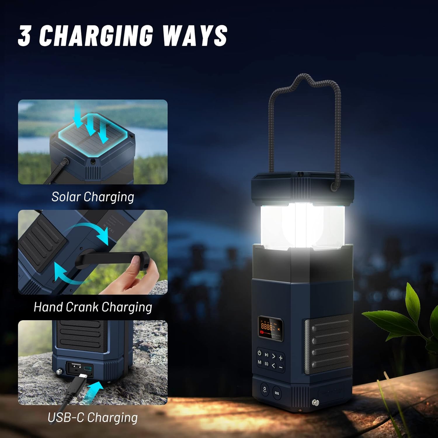 Libovgogo DF-585 showing USB-C charging port.