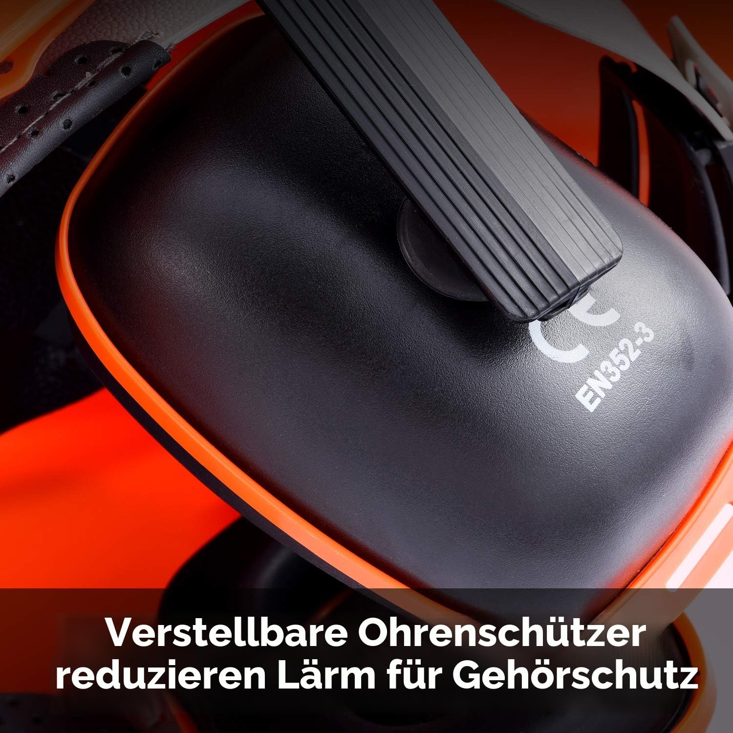 SAFEYEAR Pro Forestry Kettensägen-Schutzhelm mit verstellbaren 27SNR-Ohrenschützern, Netzvisier. M-5009OR EN397 Schutzhelm für Kettensägen, Forstarbeiten und Landschaftsgestaltung