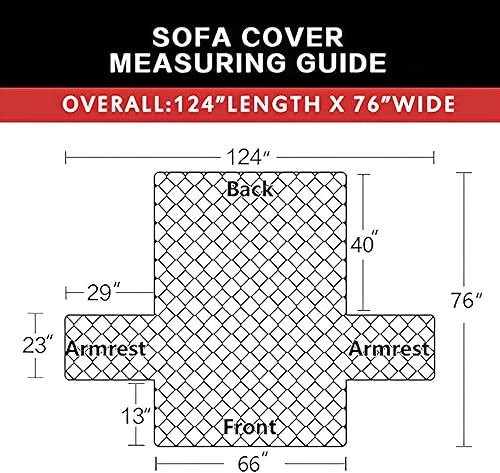 Miniatura 461 de Easy-Going - Funda reversible para sofá, resistente al agua, con varillas de espuma y correas elásticas, protector de muebles para mascotas y perros