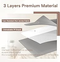 Vista 8 de Criusia Organizadores y Almacenamiento de Sábanas de Cama, Paquete de 6 Cajas Organizadoras de Armario de Ropa Blanca Plegables – Soporte de Ropa