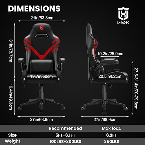 Miniatura 2 de Silla de juegos ergonómica estilo carreras reclinable con soporte lumbar de masaje, sillón de oficina para computadora, piel sintética, sillas de