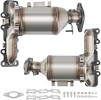 Vista 7 de Convertidor catalítico compatible con Honda CR-V 2.4L 2002-2006 Reemplazo 16462, 40402, 16167, 55112 (Cumple con EPA)