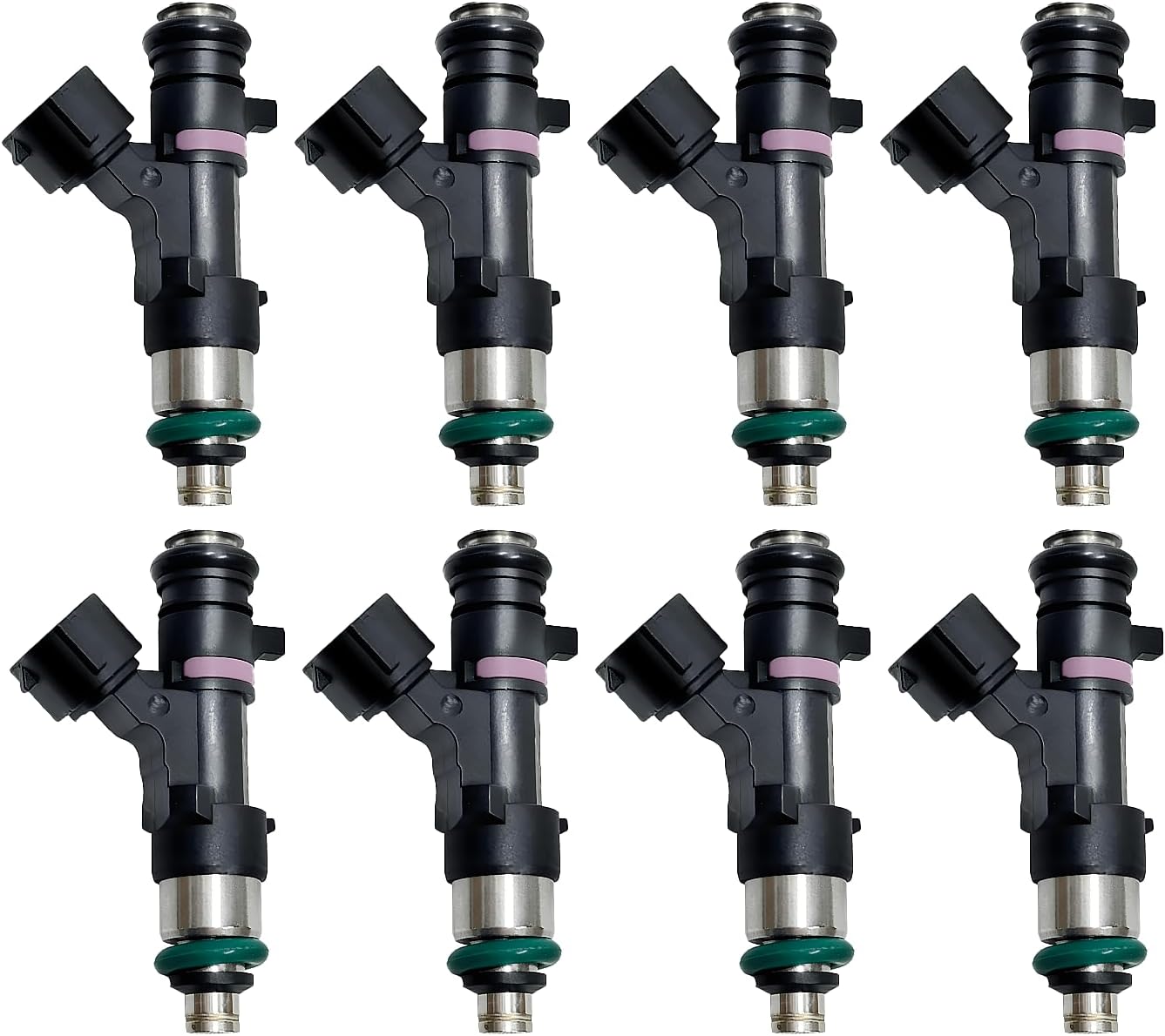 0280158007 Fuel Injectors Compatible with Nissan Titan Armada NV1500 NV2500 NV3500 Pathfinder Xterra Frontier, Infiniti QX56, Suzuki Equator, 4.0L 5.8L, Replace# FJ750 842-12298 (8 PCS)