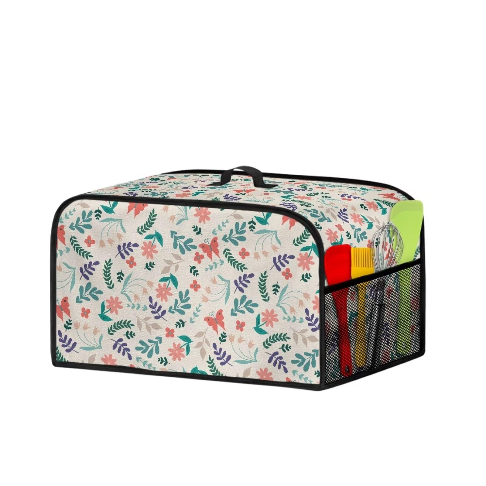 Freewander Flowers Butterfly Slow Cooker Cover Carrying Oval s, Rice & Pressure Cookers Cover Dust Cover Washable Kitchen Appliance Accessories for Housewife