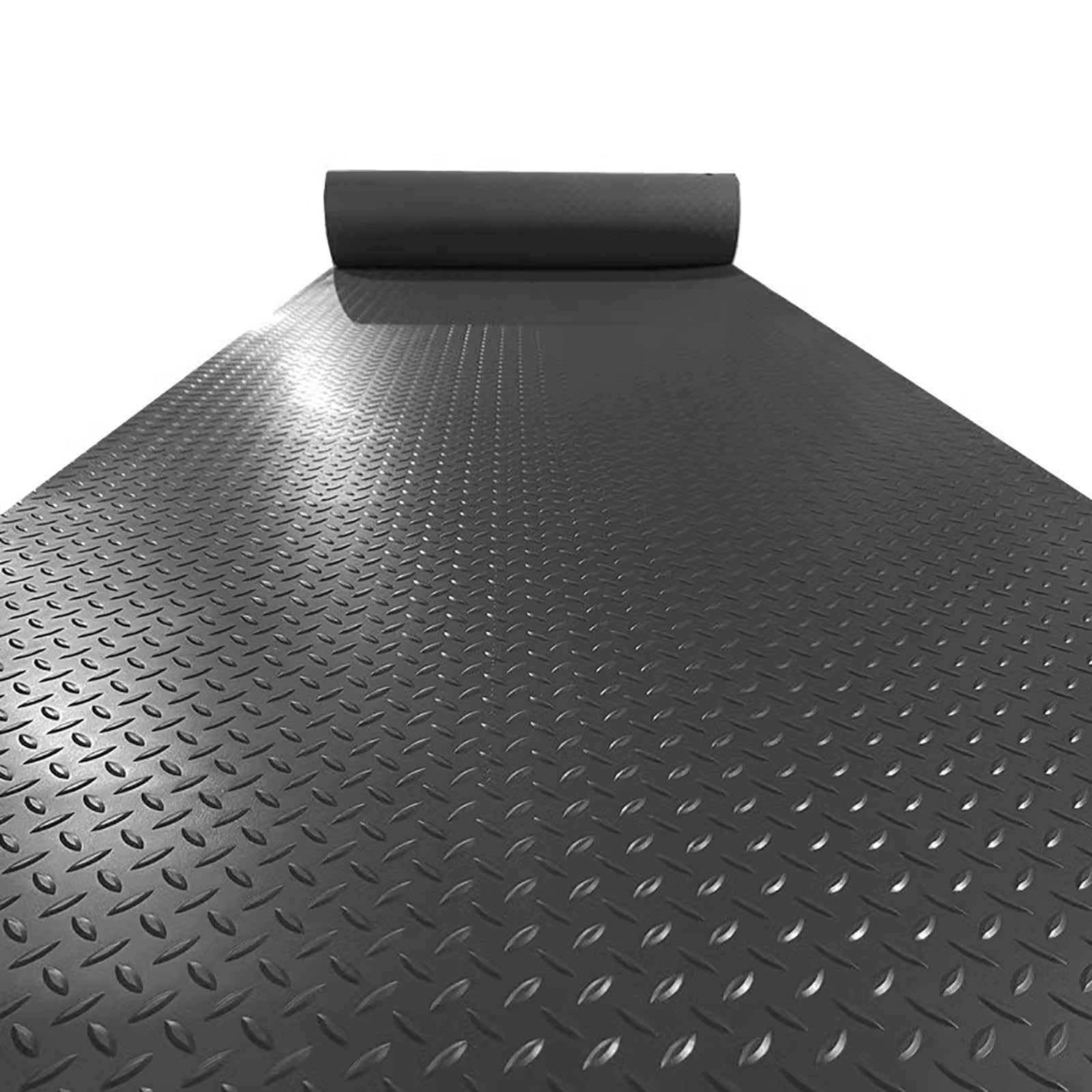 Tappetino in gomma for garage | Multicolor, dimensioni multiple, garage, furgone, banco da lavoro, officina, palestra: protezione del pavimento(Black,1x9m)