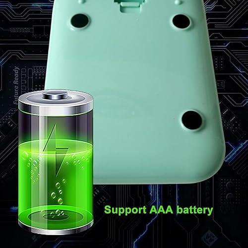 Miniatura 8 de Calculadora de escritorio Calculadora estándar, calculadora portátil, funciona con energía solar, funciona con pilas, botones redondos de 10