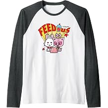 Neopets Feed Us Cute Retro Y2K Virtual Pets Raglan Baseball Tee