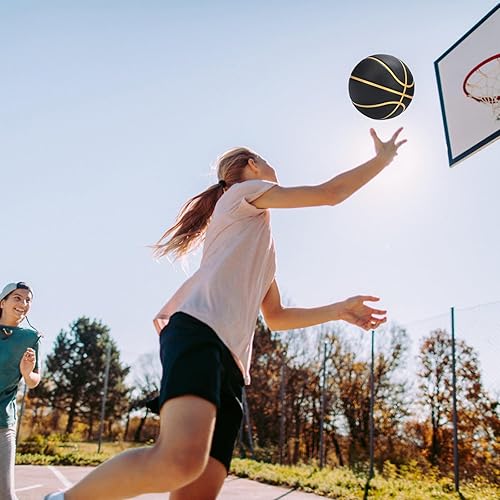 Miniatura 63 de Balón de baloncesto de goma oficial para interiores y exteriores, para hombres, tamaño 3/4/5/6/7 para niños, jóvenes, adolescentes, niños y niñas,