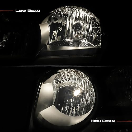Miniatura 6 de AKKON - Compatible con faros delanteros tipo halógeno para Jeep Grand Cherokee 2005 2006 2007, tubo LED DRL, carcasa negra, reemplazo del pasajero