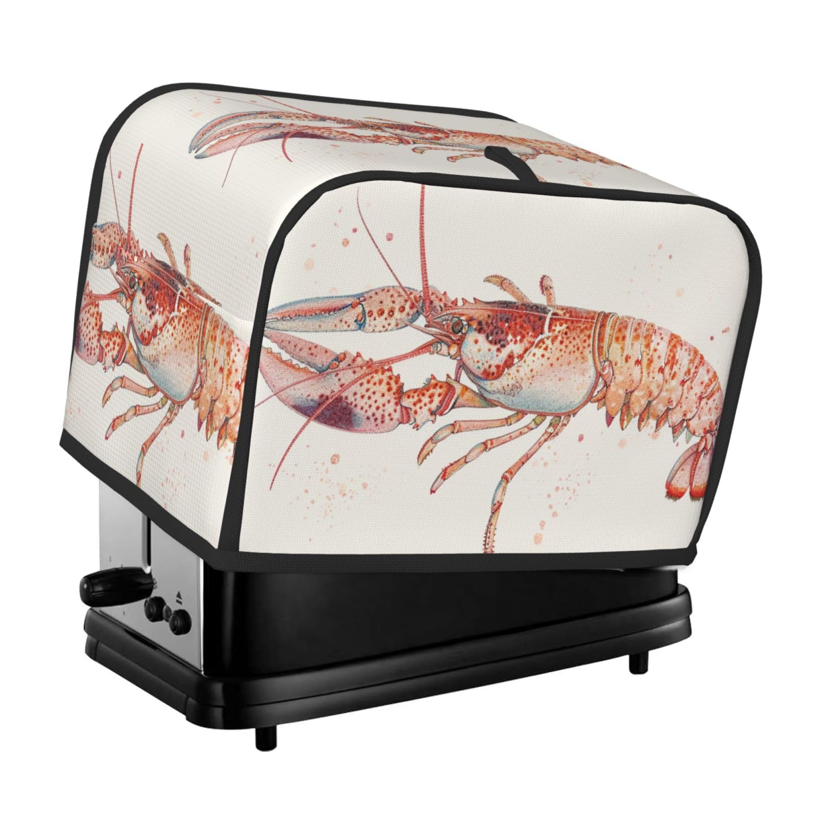 Smazdfxx Color-3 Lobster Toaster Cover 2 Slice Toaster Covers Vintage Bread Maker Cover Kitchen Small Appliance Covers Kitchen Accessories