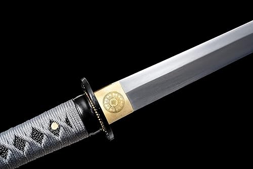 Miniatura 4 de JIHPEN sword - Espada Tanto hecha a mano de acero de alto manganeso con vaina gris