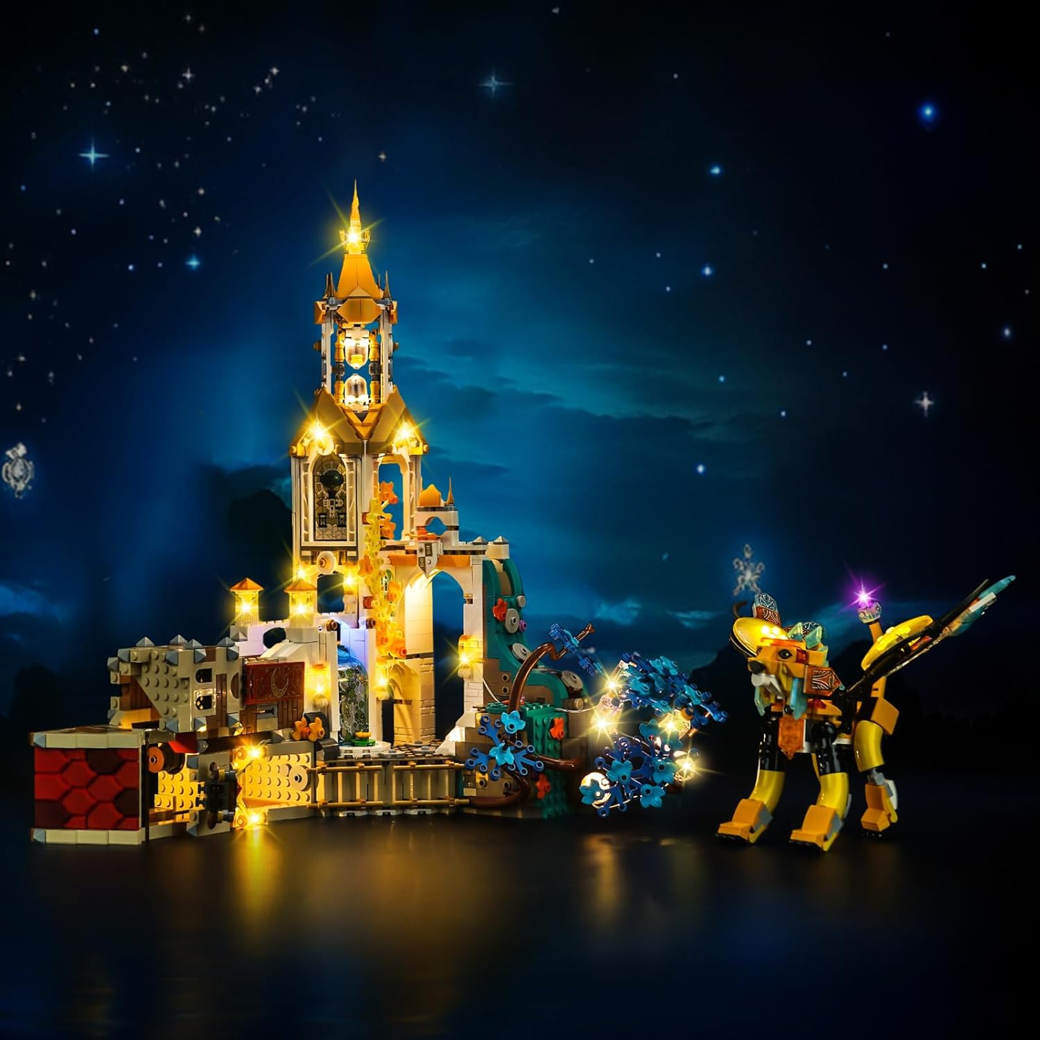 LED Lighting Compatible with Lego Castle Nocturnia 71486, Light Kit Compatible with Lego 71486, Giving Light to Model, NOT Included The Model SetTypical Version