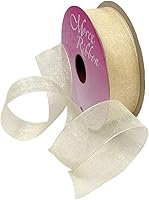 Vista 87 de Morex Ribbon 91803/100-609 Cinta de nailon Organdy, 5/8 pulgadas por 100 yardas, color rojo