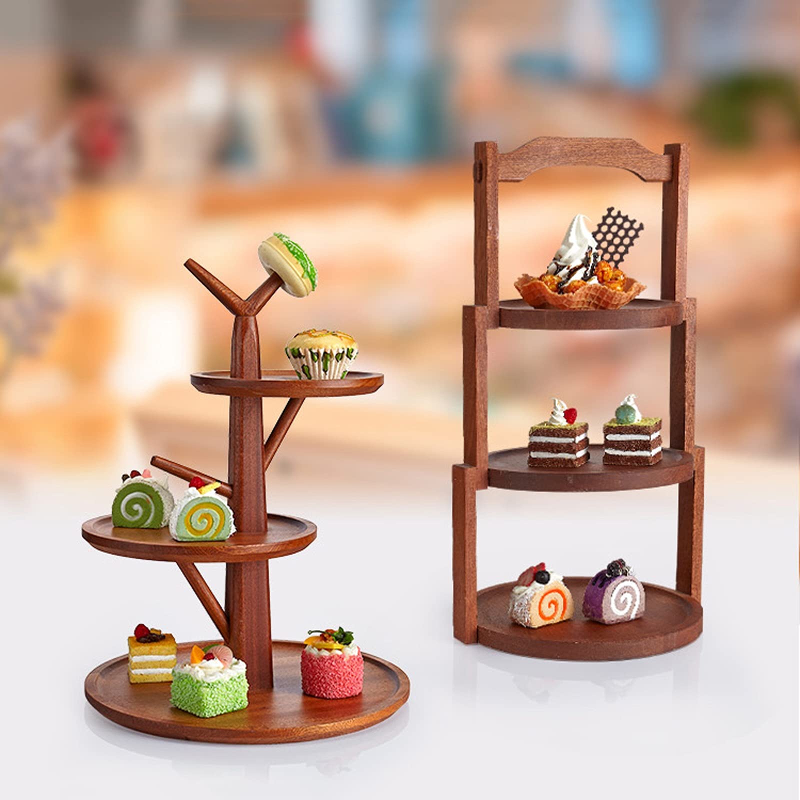 Plateau à gâteaux multicouches, support pâtisserie créatif(24cmx32cm)
