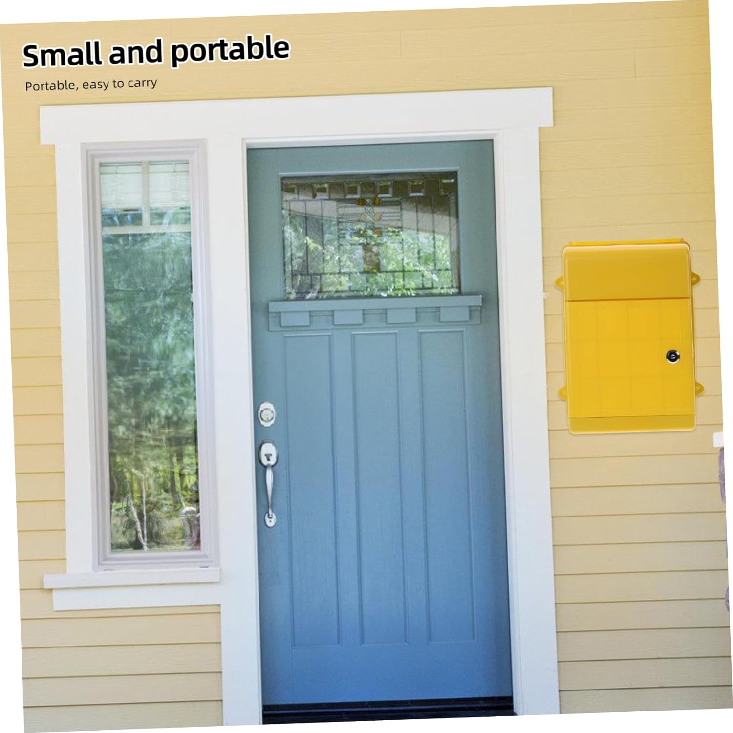 balacoo 2pcs Box Wall Mount Mailbox Outdoor Letter Box Suggestion Capacity Simple Practical