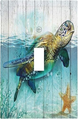 Miniatura 145 de Cubiertas de Interruptor de Luz de 1 Gang Medieval Abstracto Moderno Luna Estrellado Gran Ola Toggle Simple Placa de Pared Cubierta Decorativa de