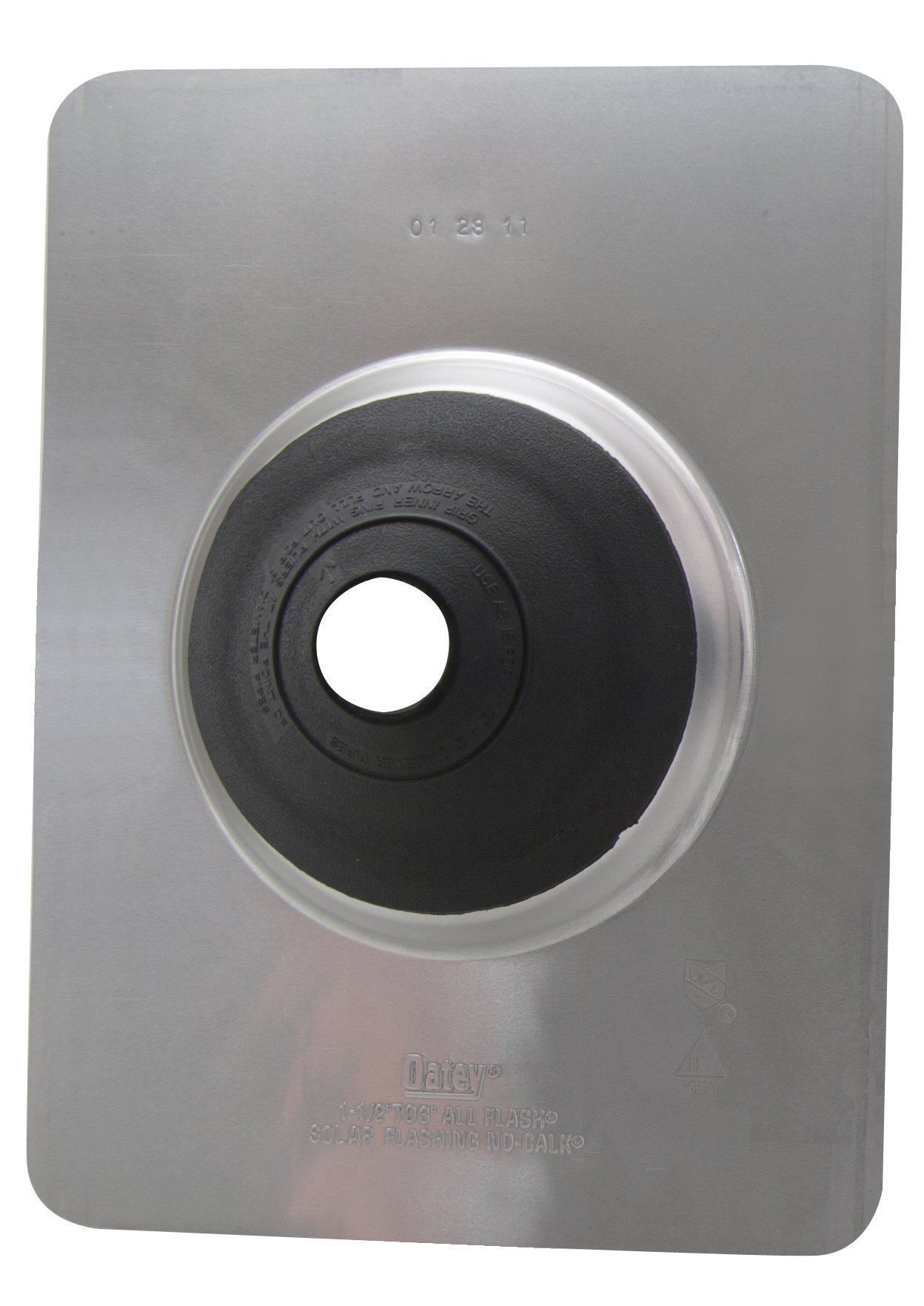 Oatey G12801 Solar Roof Flashing, Galvanized, 1-Pack, Gray