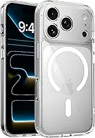 Capa para [iPhone 17 PRO] Capinha Magnetica Premium com [Proteção de Câmera] Slim Clear Case Transparente [Anti-Amarelamento], Compatível com MagSafe, Resistente a Riscos e Anti Impacto